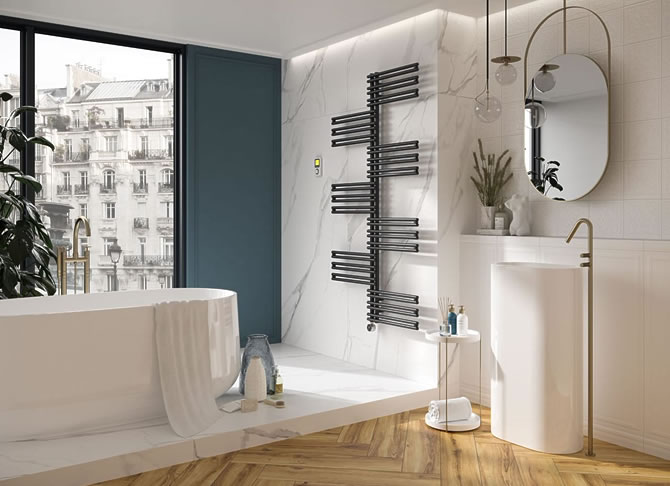 Twist bathroom design radiator